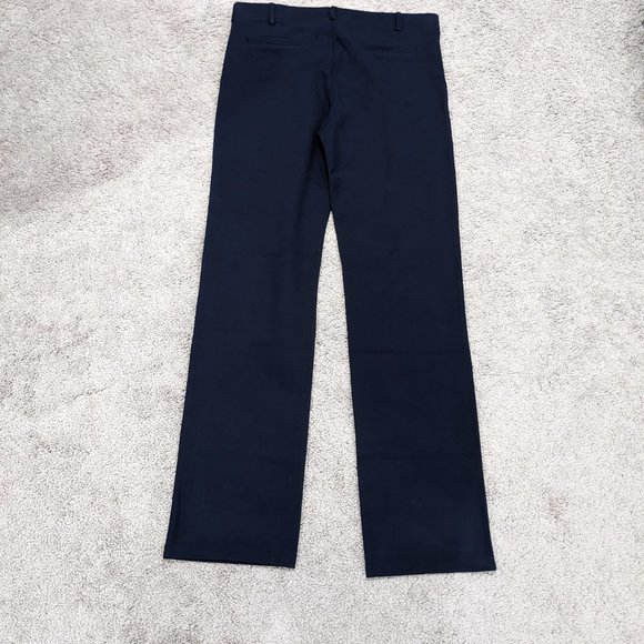 Betabrand Straight-Leg Classic Dress Pant Yoga Pants In Navy Size Large - Picture 5 of 11
